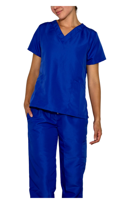 Uniforme Mujer Antifluido Azul Rey