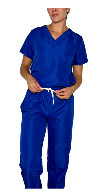 Uniforme Mujer Antifluido Azul Rey