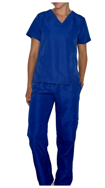 Uniforme Mujer Antifluido Azul Rey