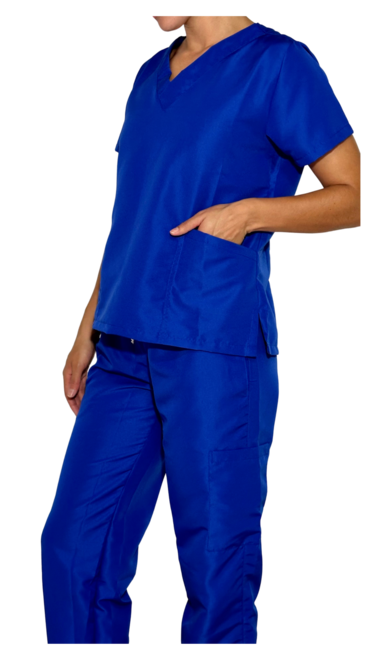 Uniforme Mujer Antifluido Azul Rey