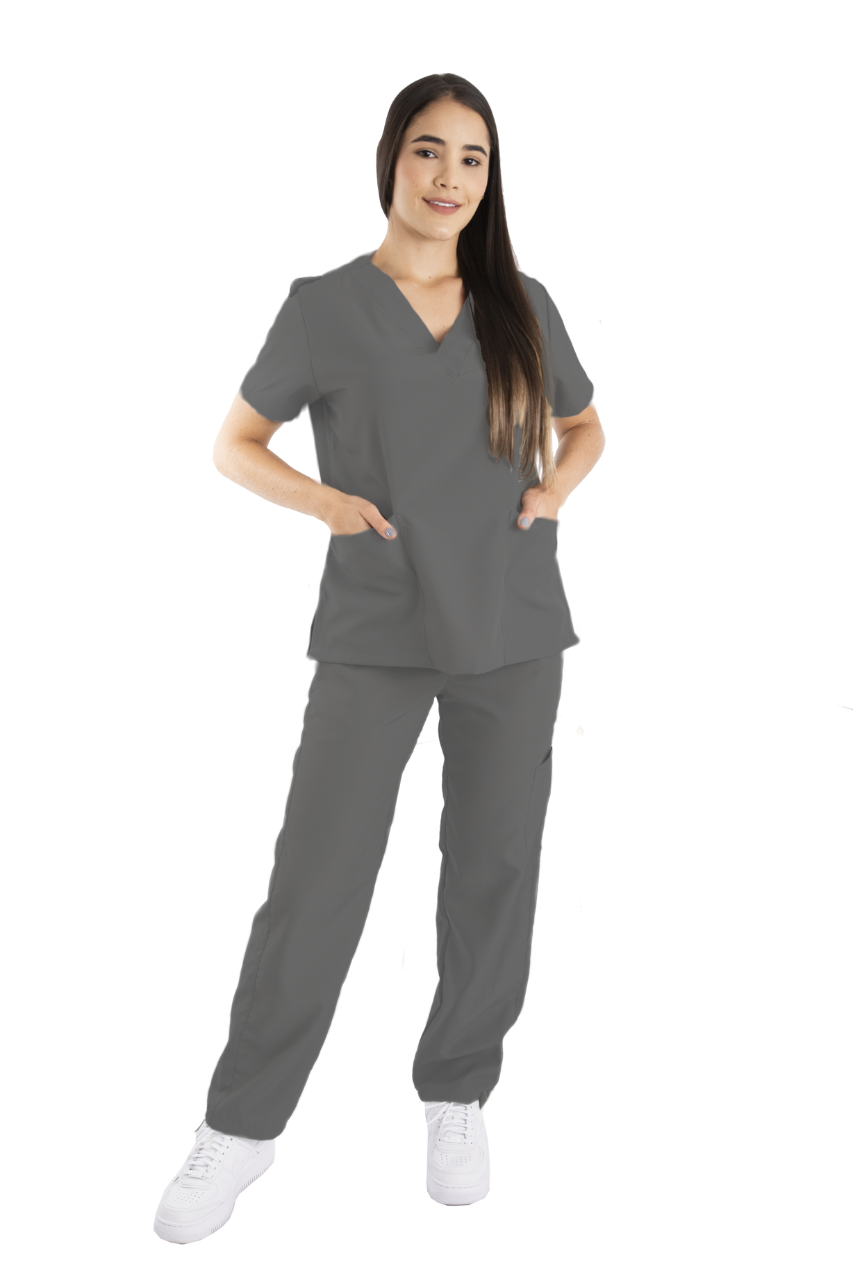 Uniforme Mujer Antifluido Gris Oscuro