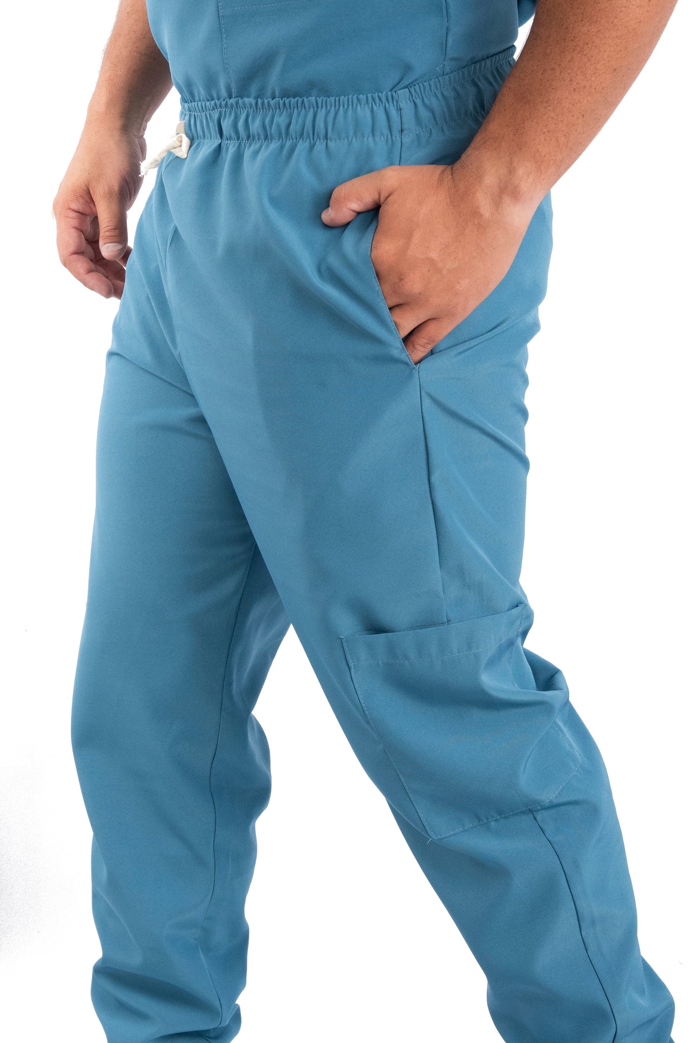 Uniforme Hombre Antifluido Azul Petroleo