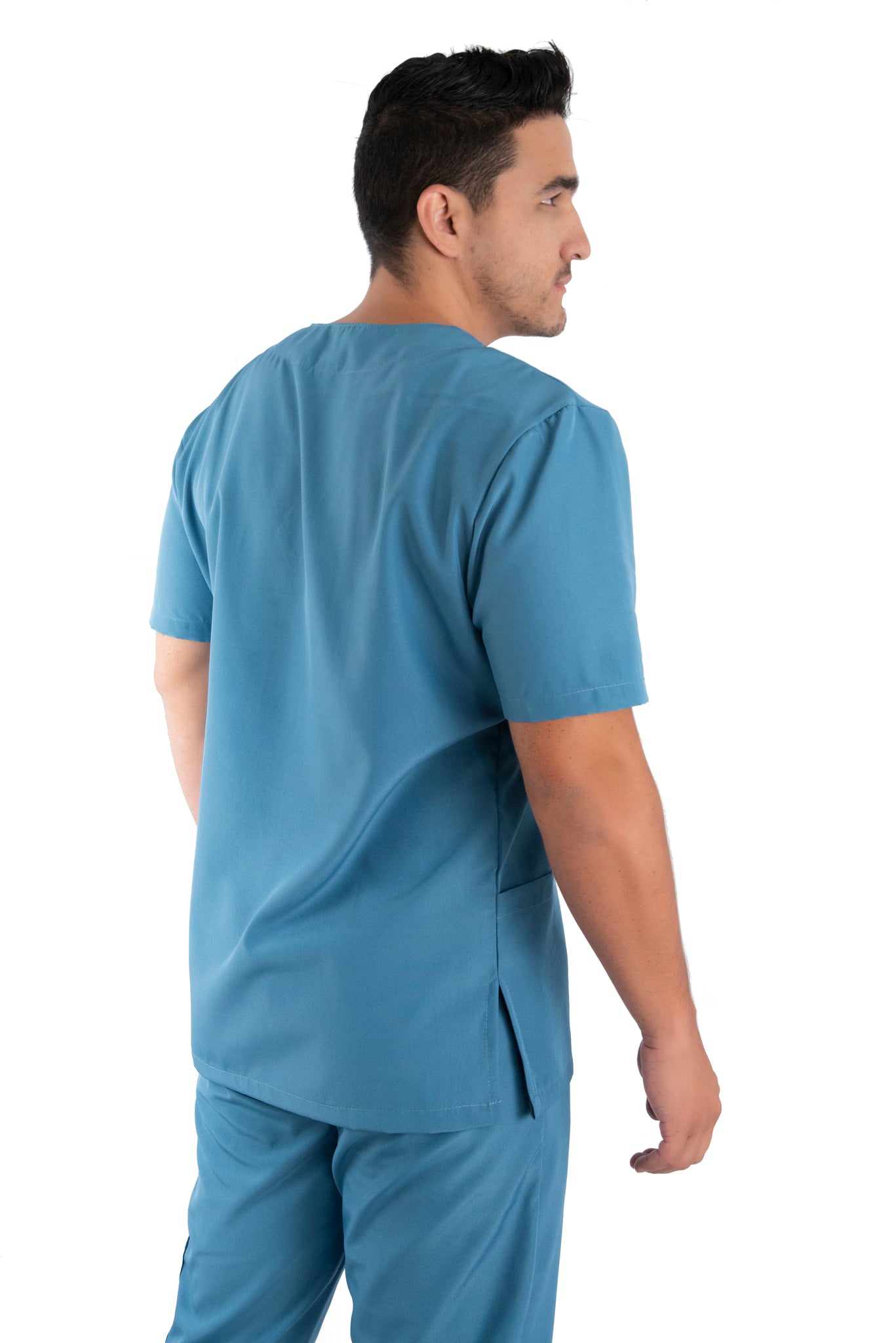 Uniforme Hombre Antifluido Azul Petroleo