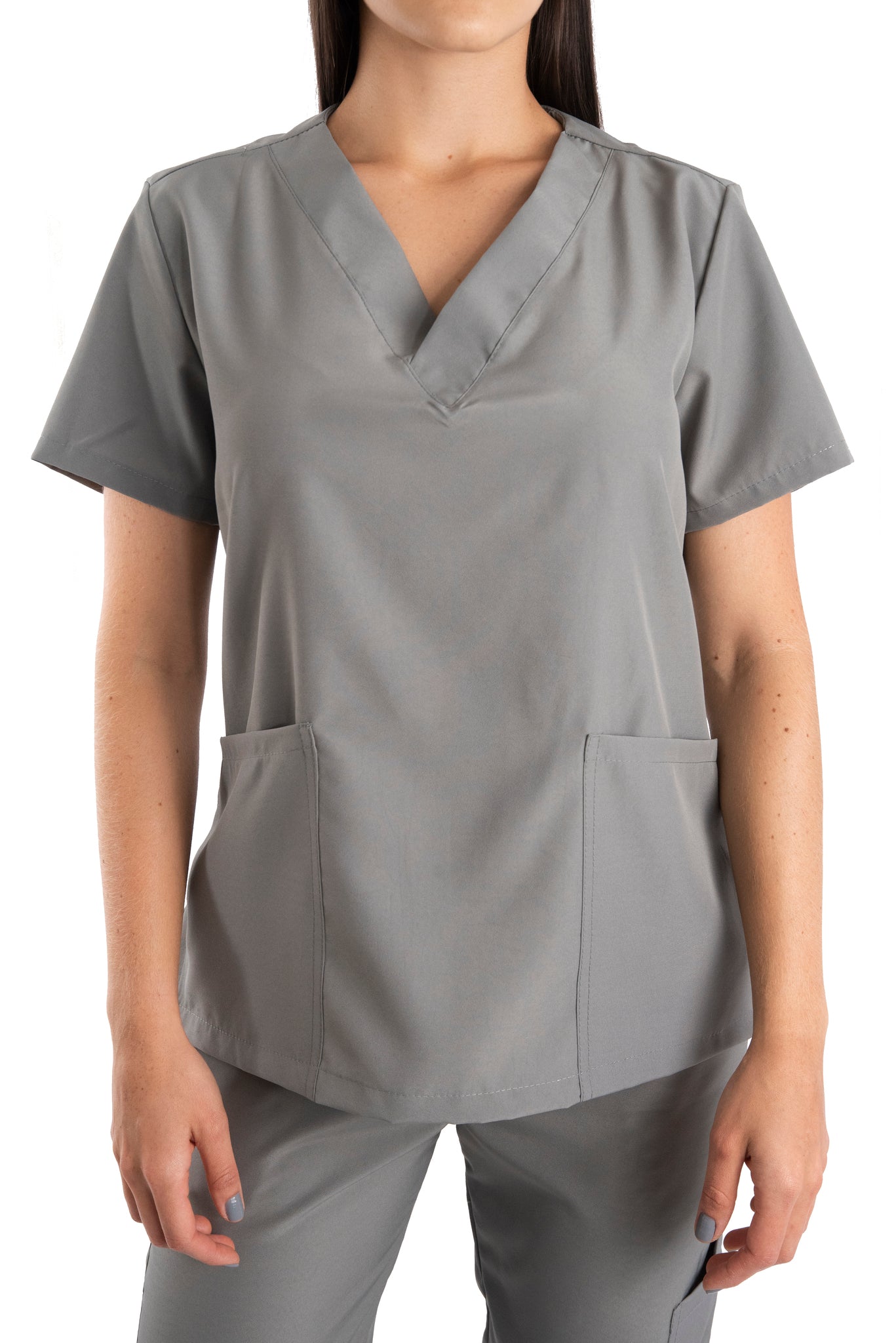 Uniforme Mujer Antifluido Gris Claro