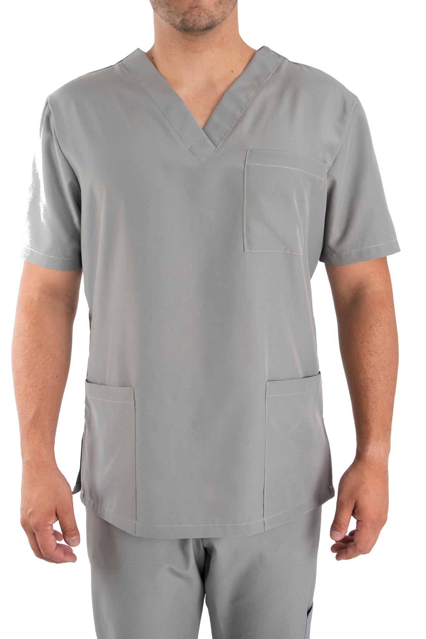 Uniforme Hombre Antifluido Gris Claro