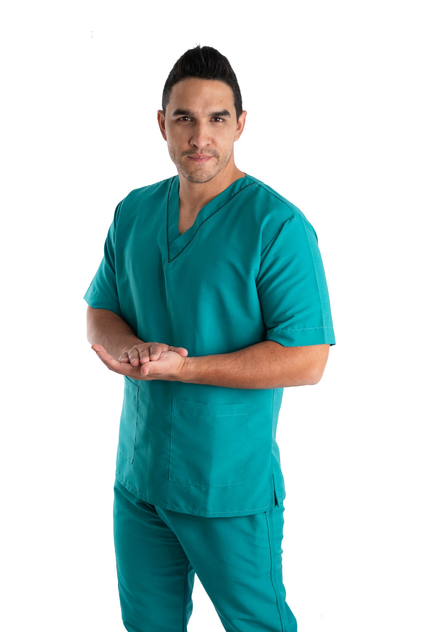 Uniforme Hombre Antifluido Verde Jade