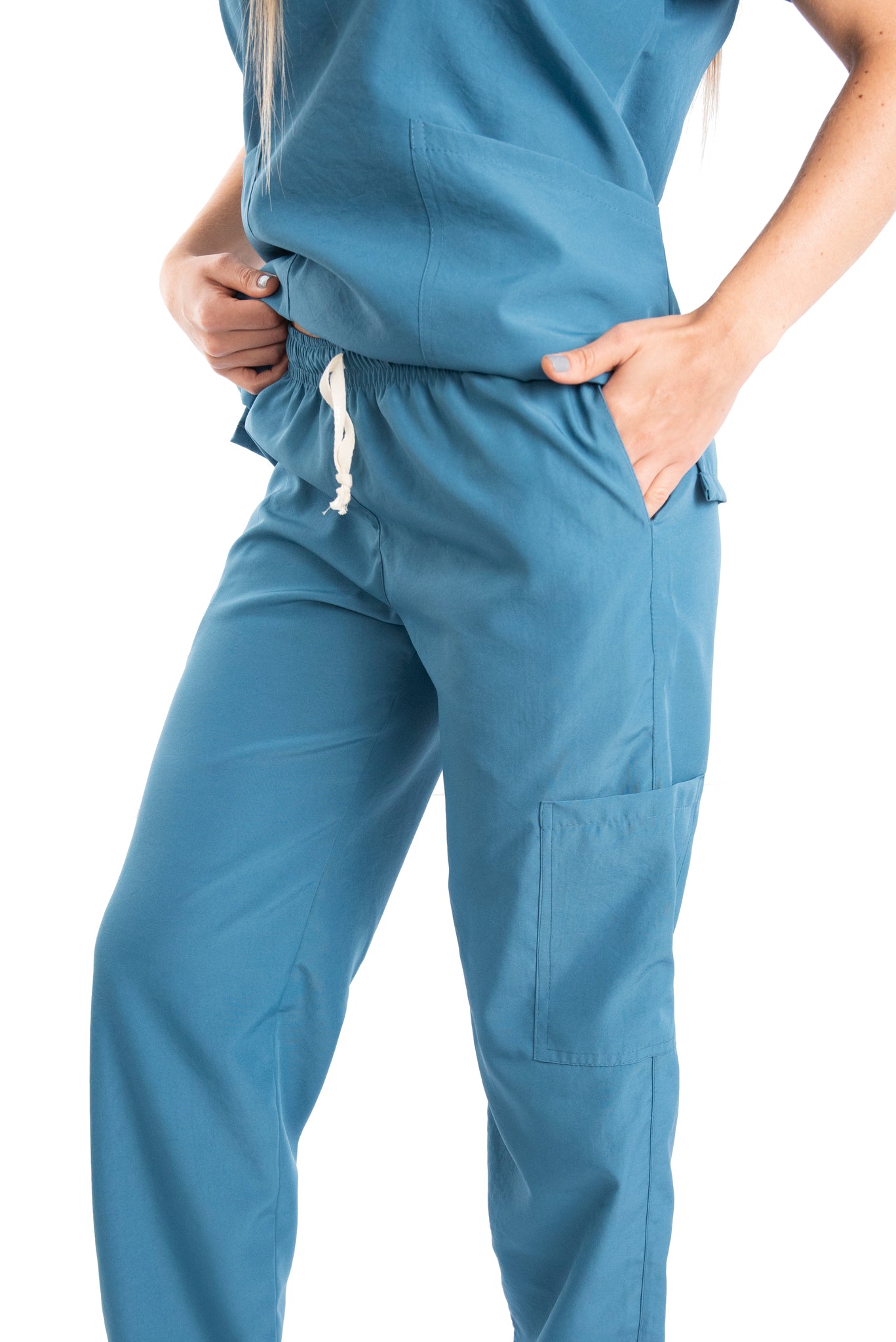 Uniforme Mujer Antifluido Azul Petroleo