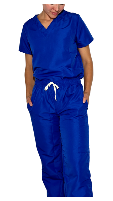 Uniforme Mujer Antifluido Azul Rey