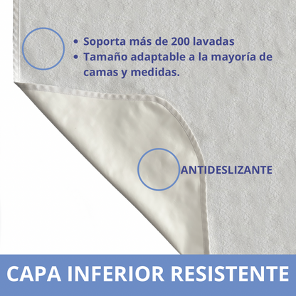 Caucho Protector Colchon Incontinencia Impermeable Lavable