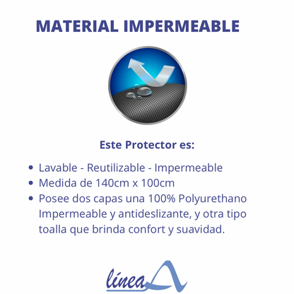 Caucho Protector Colchon Incontinencia Impermeable Lavable