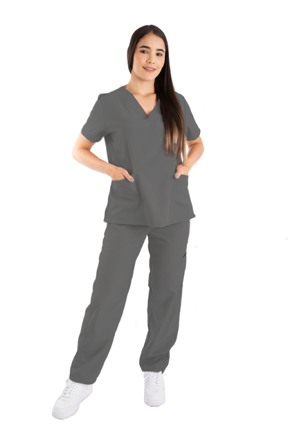 Uniforme Mujer Antifluido Gris Oscuro