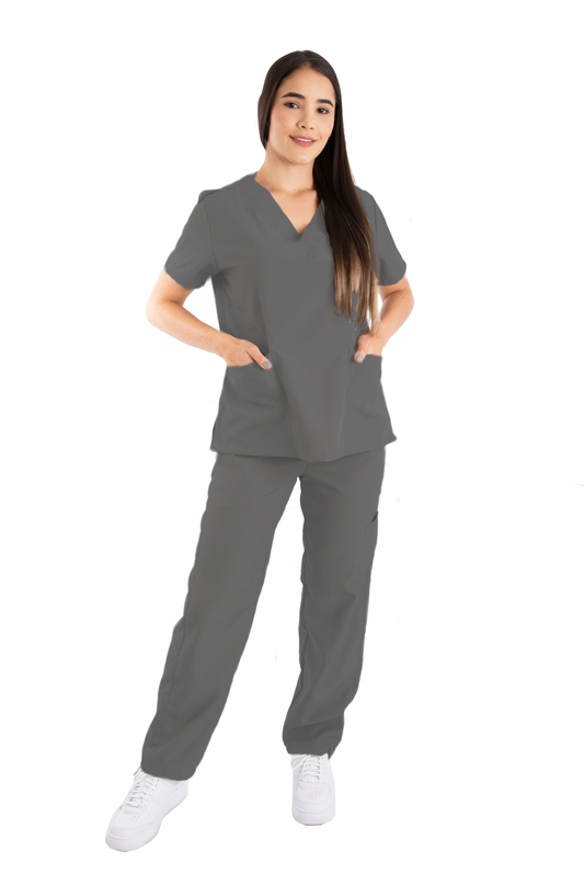 Uniforme Mujer Antifluido Gris Oscuro