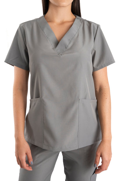 Uniforme Mujer Antifluido Gris Claro