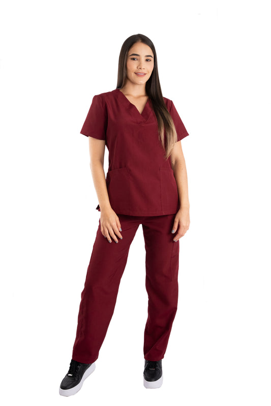 Uniforme Mujer Antifluido Vinotinto