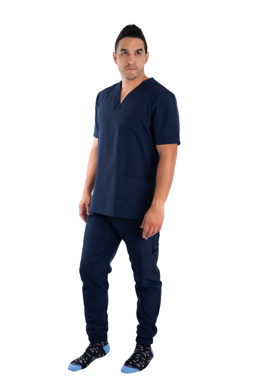 Uniforme Hombre Antifluido Azul Oscuro
